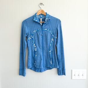 Lululemon Define Jacket in Porcelaine Blue / Beachy Floral White 4